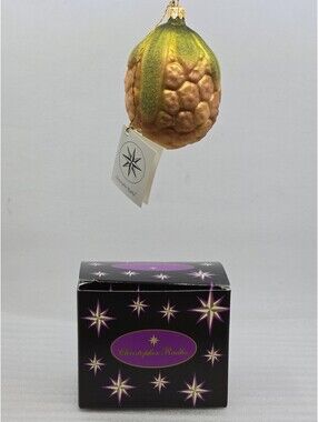 Christopher Radko 1996 Pineapple Frost # 97-112-0 / Sugared Effect Very Rare Vtg